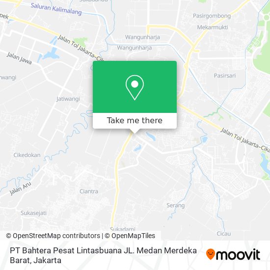 PT Bahtera Pesat Lintasbuana JL. Medan Merdeka Barat map