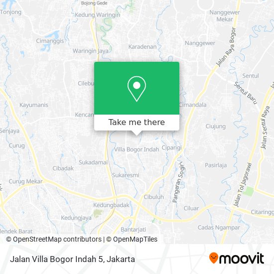 Jalan Villa Bogor Indah 5 map