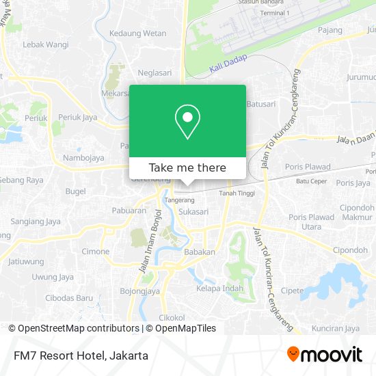 FM7 Resort Hotel map