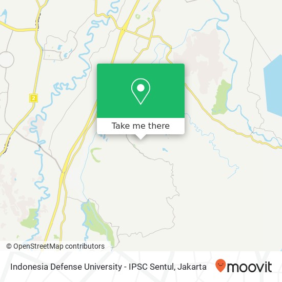 Indonesia Defense University - IPSC Sentul map