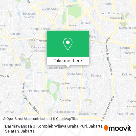 Darmawangsa 3 Komplek Wijaya Graha Puri, Jakarta Selatan map