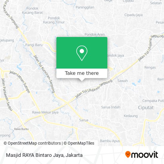 Masjid RAYA Bintaro Jaya map