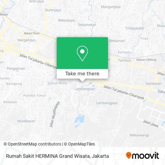 Rumah Sakit HERMINA Grand Wisata map