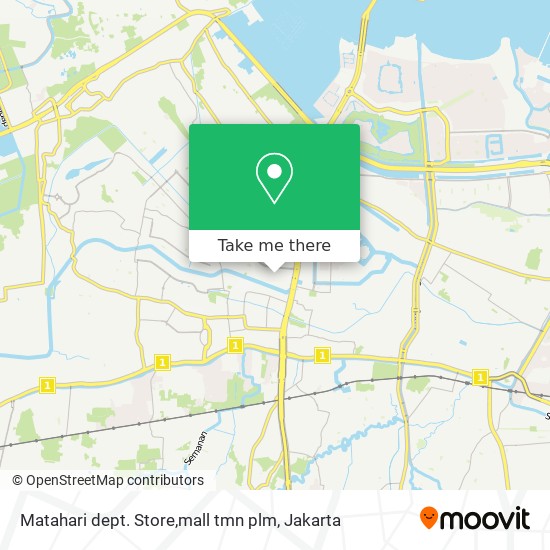 Matahari dept. Store,mall tmn plm map