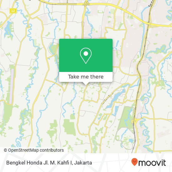 Bengkel Honda Jl. M. Kahfi I map