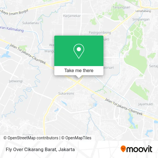 Fly Over Cikarang Barat map