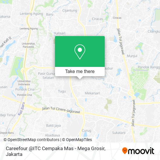Careefour @ITC Cempaka Mas - Mega Grosir map