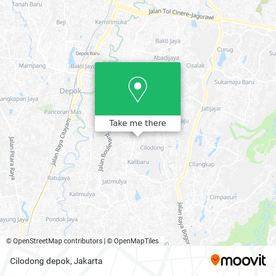 Cilodong depok map