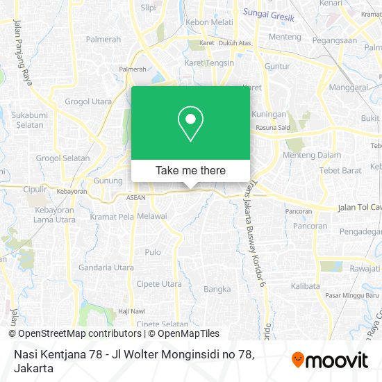Nasi Kentjana 78 - Jl Wolter Monginsidi no 78 map