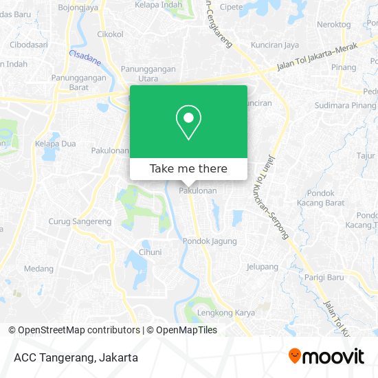 ACC Tangerang map