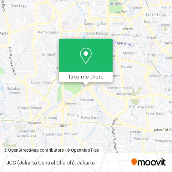 JCC (Jakarta Central Church) map