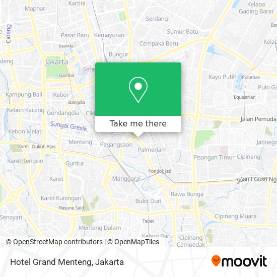 Hotel Grand Menteng map