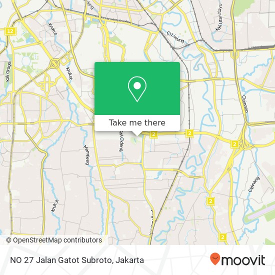 NO 27 Jalan Gatot Subroto map