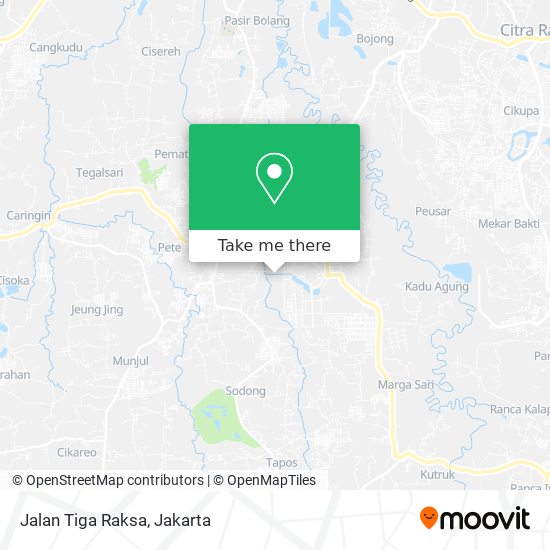 Jalan Tiga Raksa map