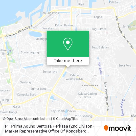 PT Prima Agung Sentosa Perkasa map