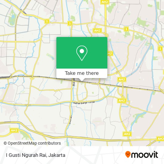 I Gusti Ngurah Rai map