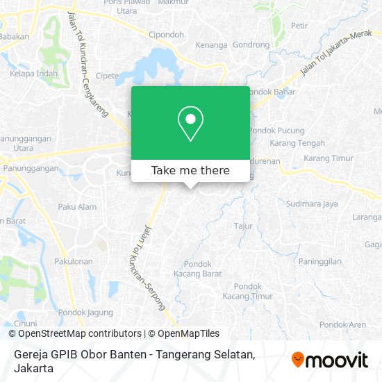 Gereja GPIB Obor Banten - Tangerang Selatan map