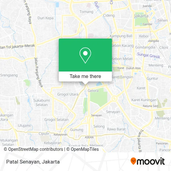 Patal Senayan map