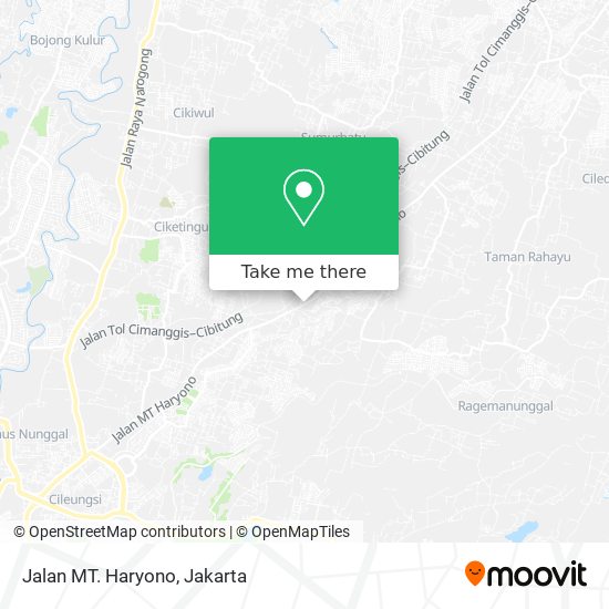 Jalan MT. Haryono map