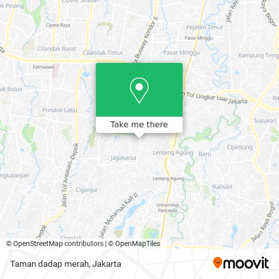 Taman dadap merah map