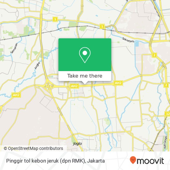 Pinggir tol kebon jeruk (dpn RMK) map