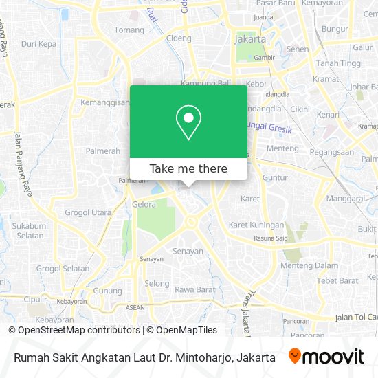 Rumah Sakit Angkatan Laut Dr. Mintoharjo map