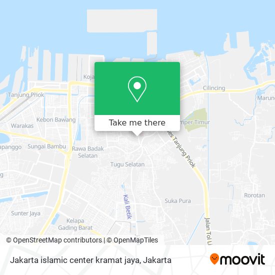 Jakarta islamic center kramat jaya map