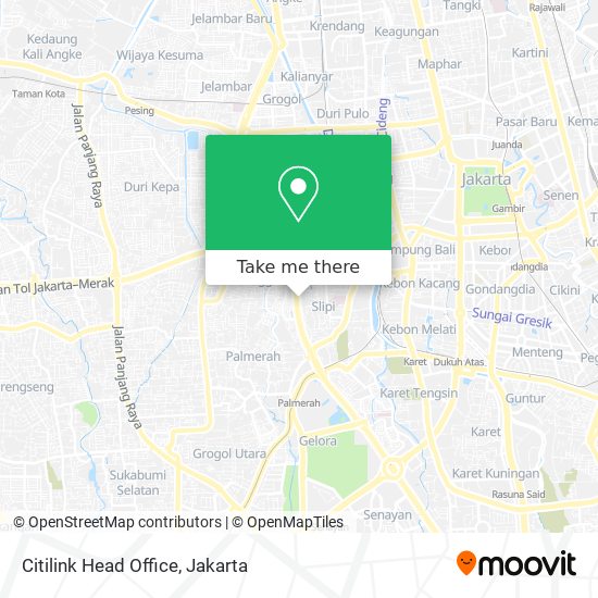 Citilink Head Office map