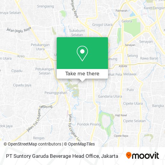 PT Suntory Garuda Beverage Head Office map