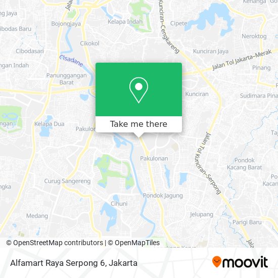 Alfamart Raya Serpong 6 map