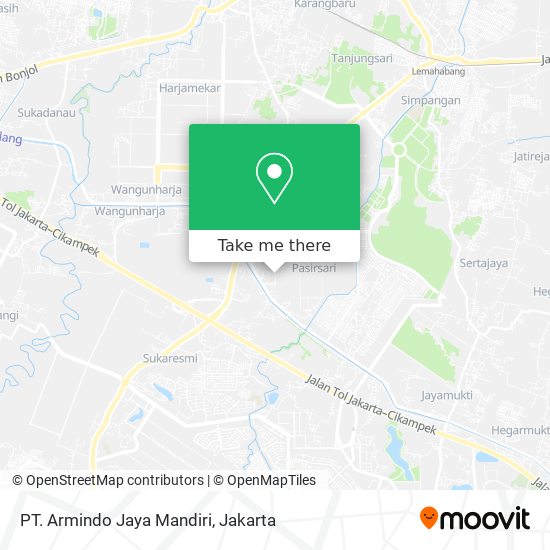 PT. Armindo Jaya Mandiri map