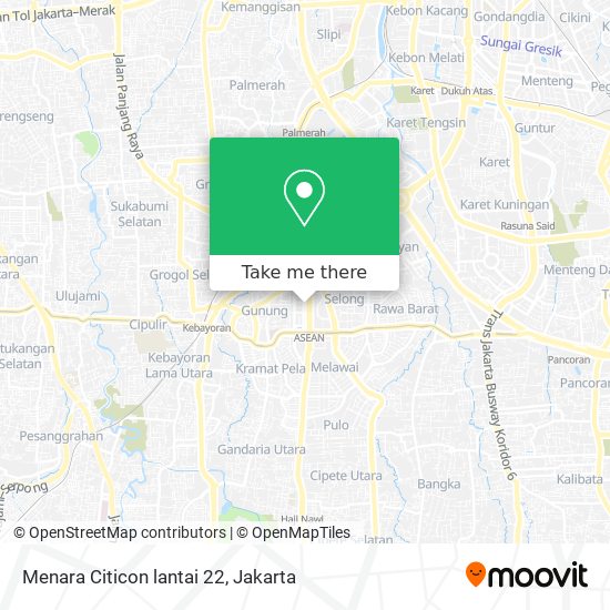 Menara Citicon lantai 22 map