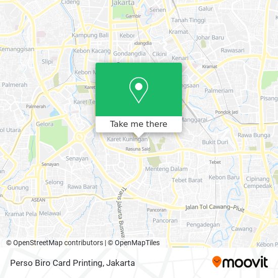 Perso Biro Card Printing map