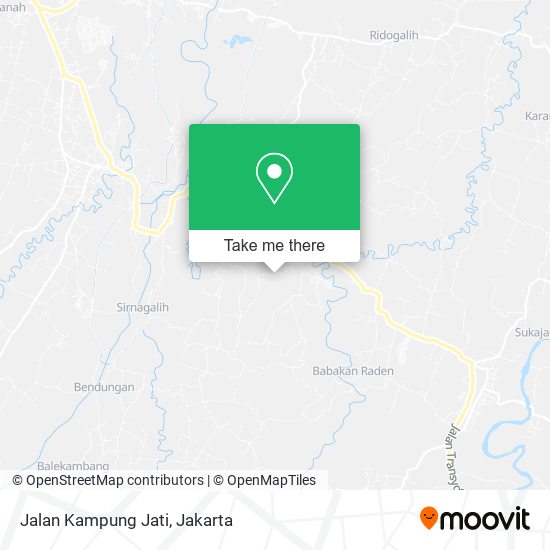 Jalan Kampung Jati map