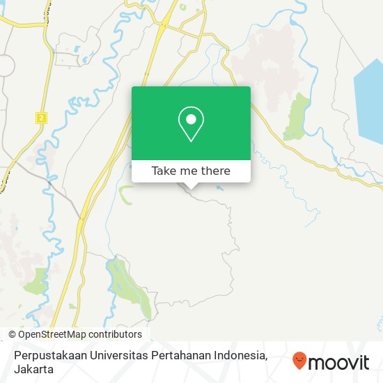 Perpustakaan Universitas Pertahanan Indonesia map