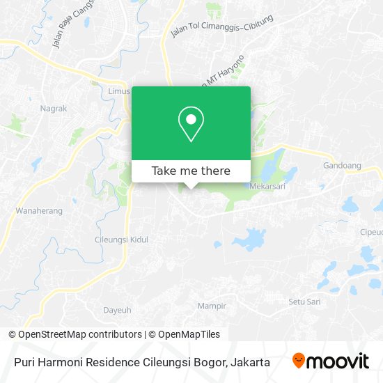 Puri Harmoni Residence Cileungsi Bogor map