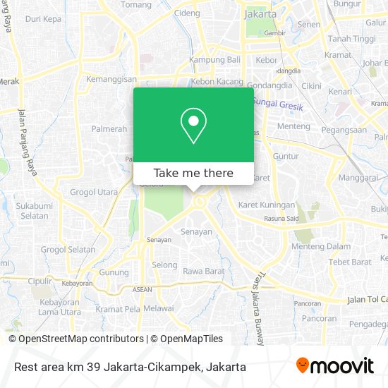 Rest area km 39 Jakarta-Cikampek map