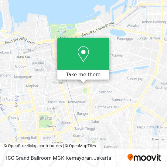 ICC Grand Ballroom MGK Kemayoran map