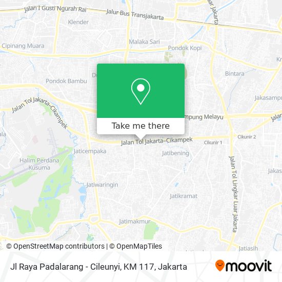 Jl Raya Padalarang - Cileunyi, KM 117 map