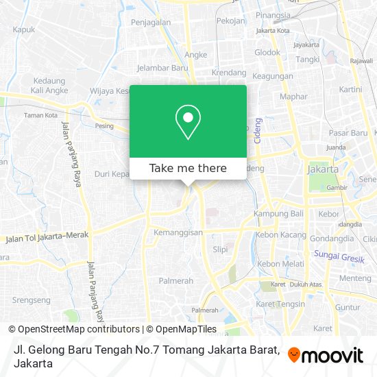 Jl. Gelong Baru Tengah No.7 Tomang Jakarta Barat map