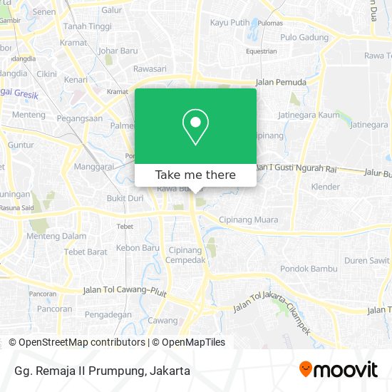 Gg. Remaja II Prumpung map