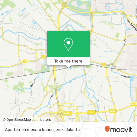 Apartemen menara kebun jeruk map