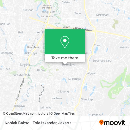 Koblak Bakso - Tole Iskandar map