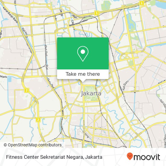 Fitness Center Sekretariat Negara map