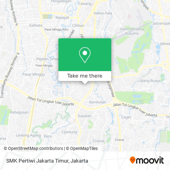 SMK Pertiwi Jakarta Timur map