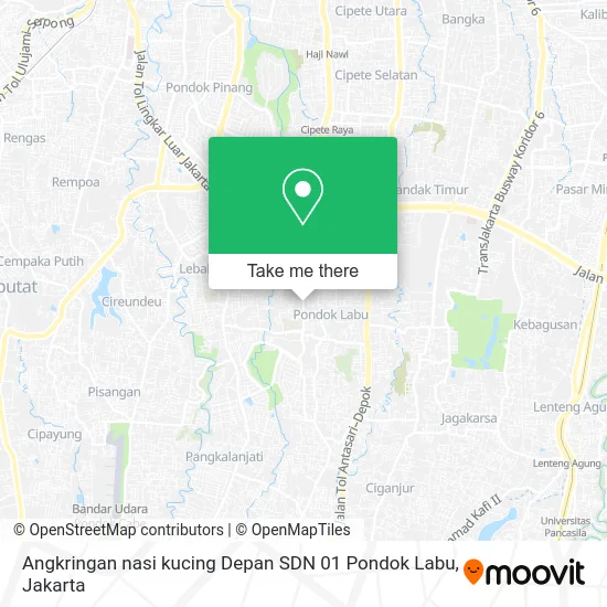 Angkringan nasi kucing Depan SDN 01 Pondok Labu map