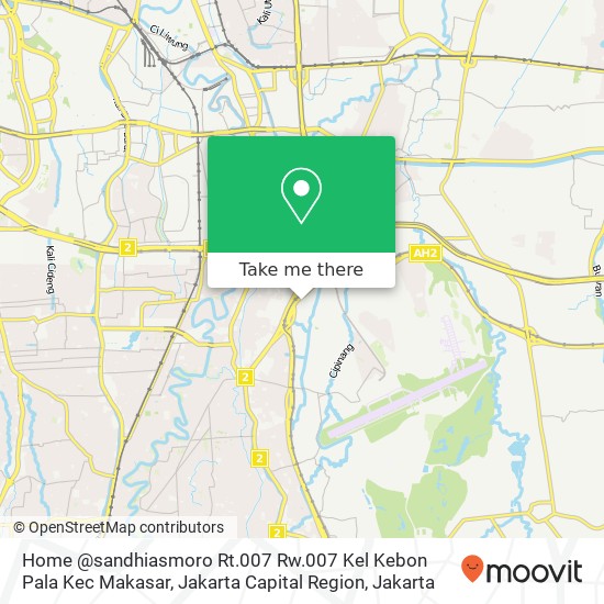 Home @sandhiasmoro Rt.007 Rw.007 Kel Kebon Pala Kec Makasar, Jakarta Capital Region map