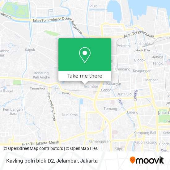 Kavling polri blok D2, Jelambar map