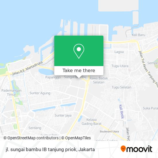 jl. sungai bambu  IB tanjung priok map