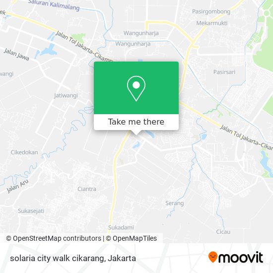 solaria city walk cikarang map